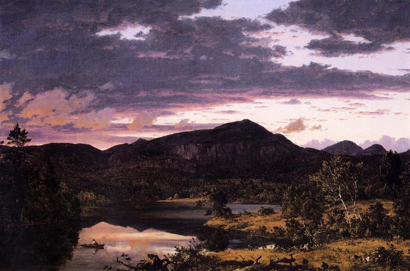 Frederic Edwin Church Lake Scene in Mount Desert oil painting picture